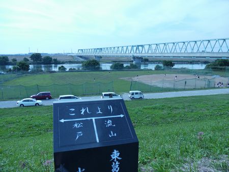 江戸川の市境を行く