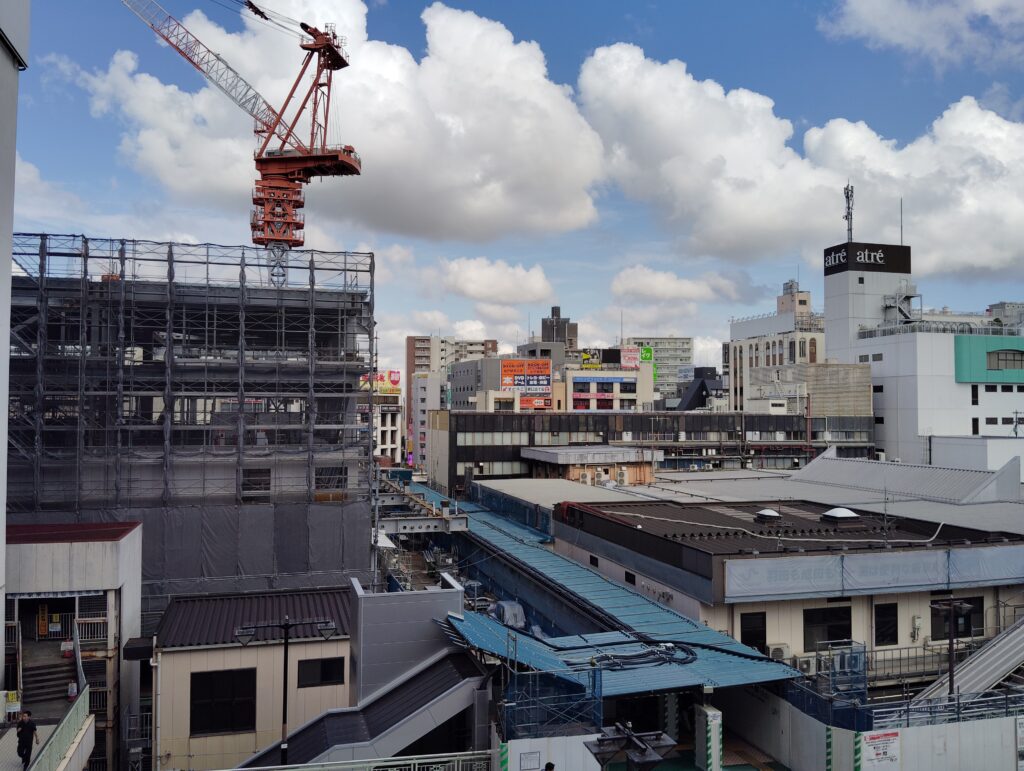 松戸駅ビル改良工事　2024年8月9日