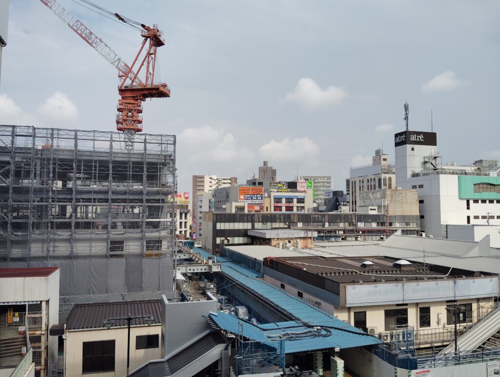 松戸駅ビル改良工事　2024年8月14日