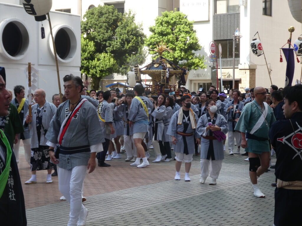 松戸神社　御祭禮　神輿渡御　キテミテマツド広場