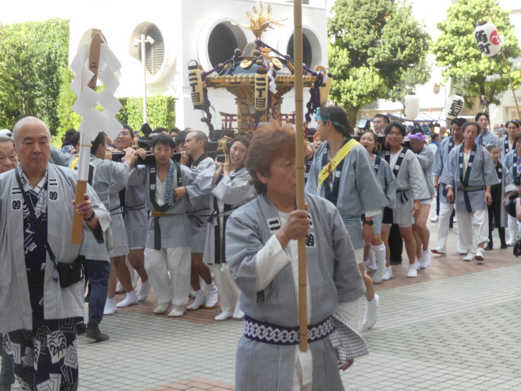 松戸神社　御祭禮　神輿渡御　キテミテマツド広場