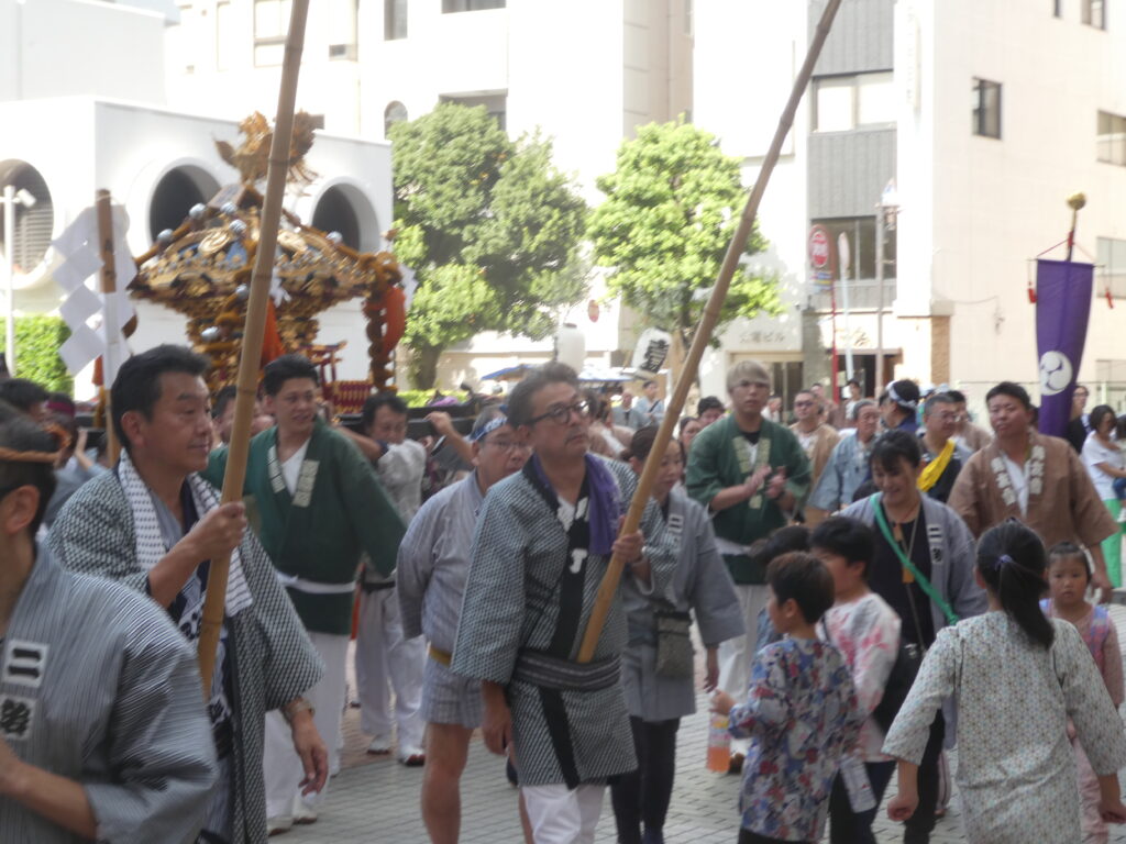 松戸神社　御祭禮　神輿渡御　キテミテマツド広場