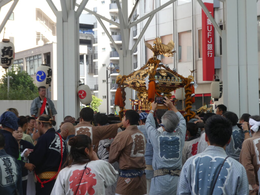 松戸神社　御祭禮　神輿渡御　キテミテマツド広場