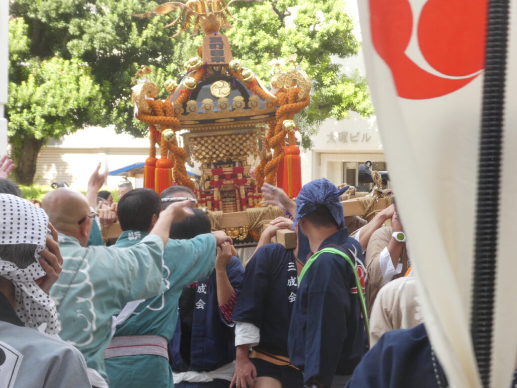 松戸神社　御祭禮　神輿渡御　キテミテマツド広場