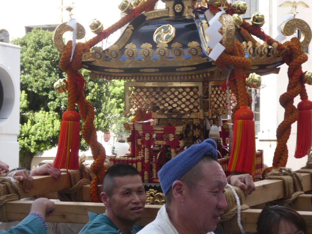 松戸神社　御祭禮　神輿渡御　キテミテマツド広場