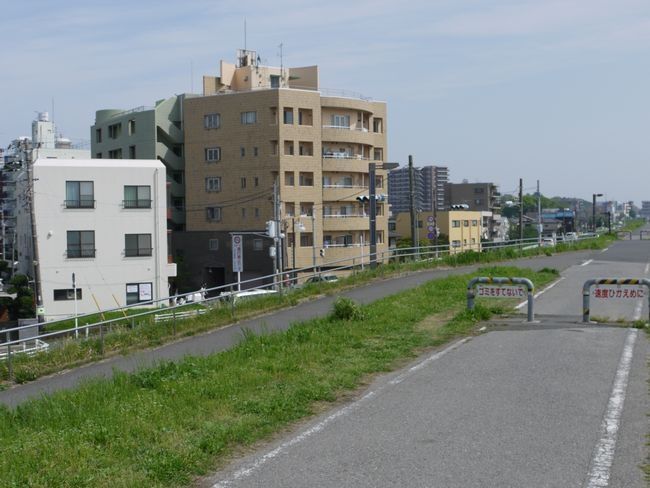 江戸川サイクリング　江戸川　旧三郷有料道路・葛飾橋間