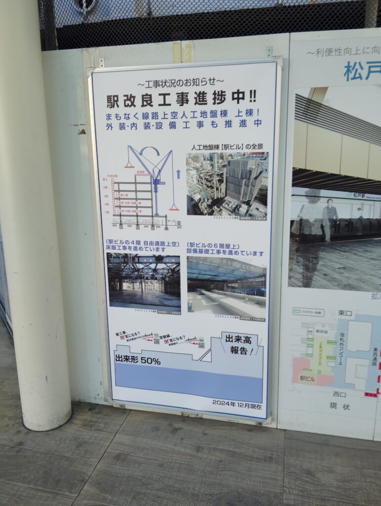 松戸駅ビル改良工事 2024年12月12日