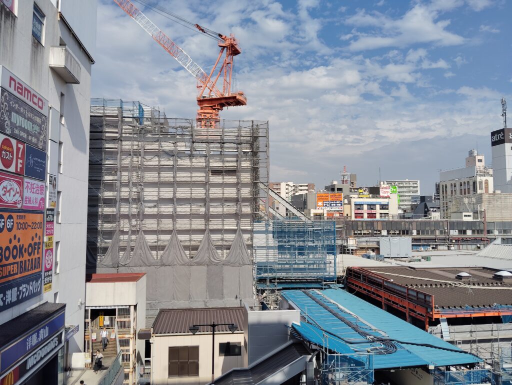 松戸駅ビル改良工事　2025年8月7日