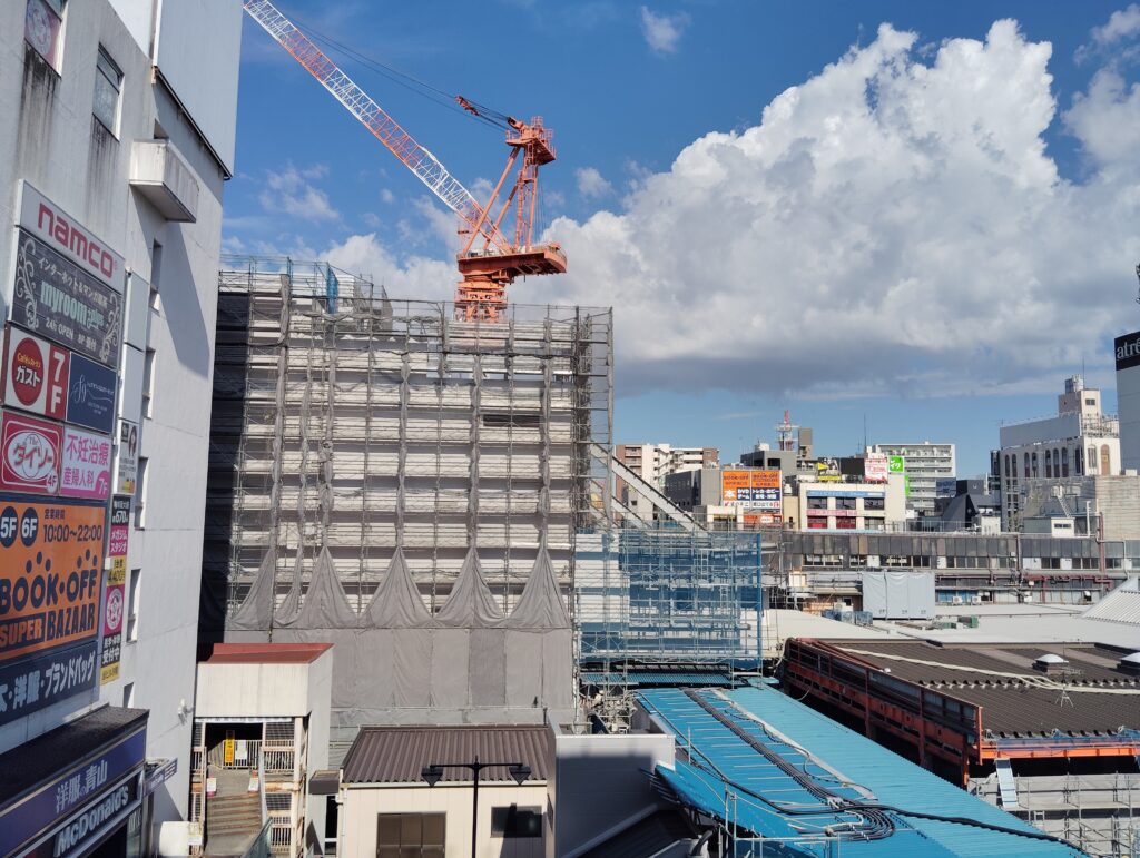 松戸駅ビル改良工事　2025年8月8日