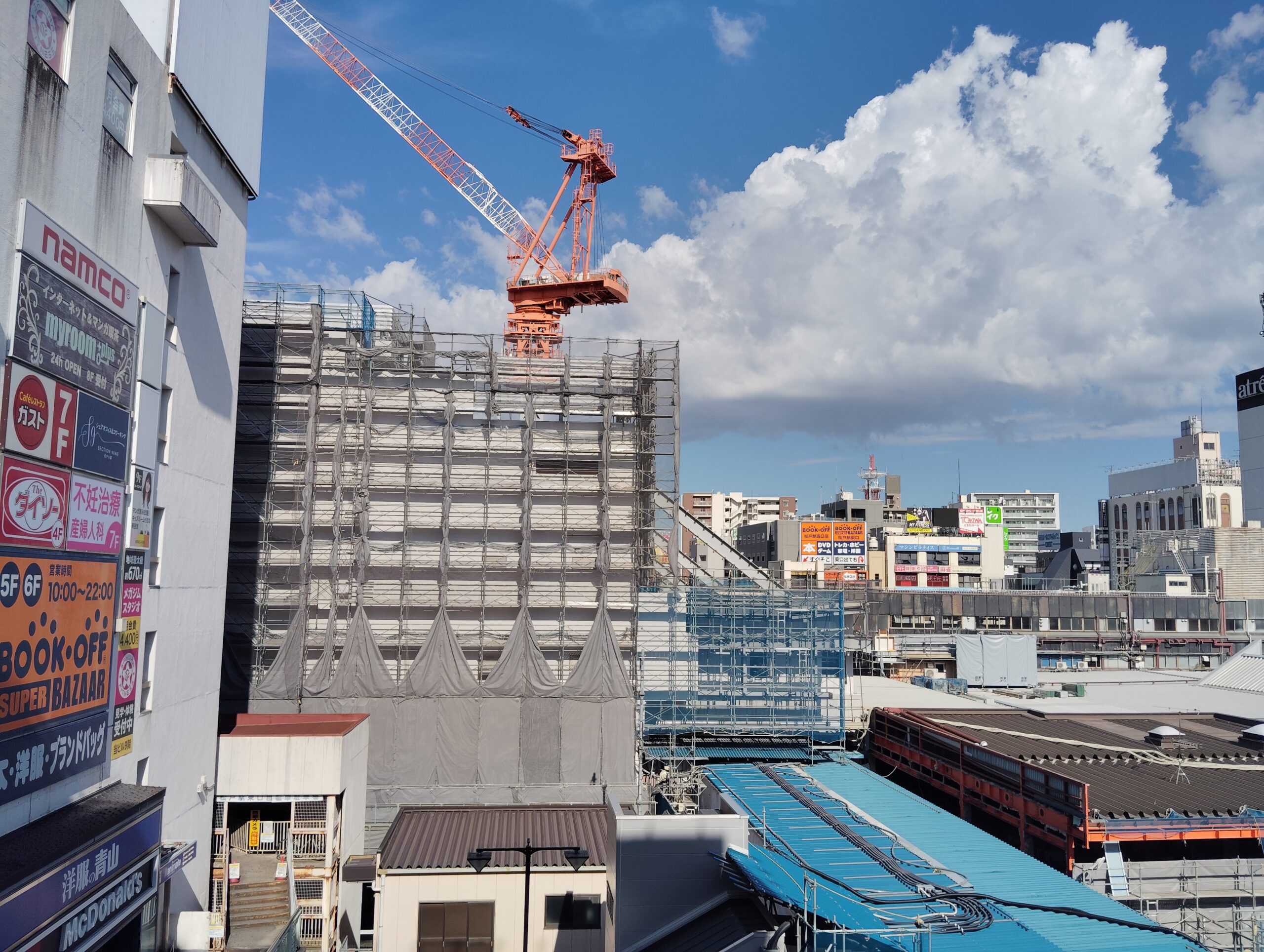 松戸駅ビル改良工事　2025年8月8日