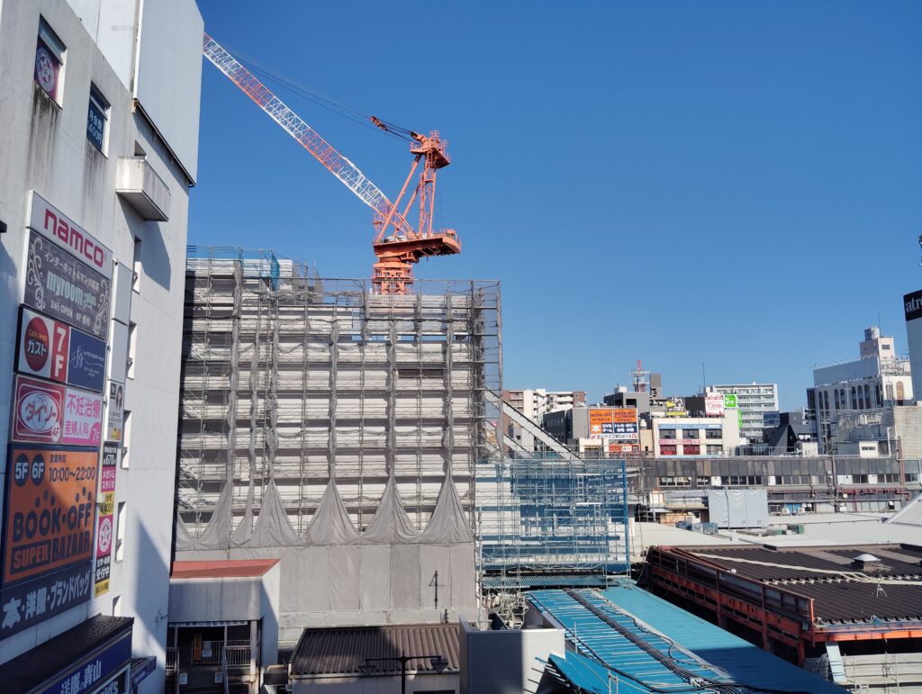 松戸駅ビル改良工事　2025年8月15日