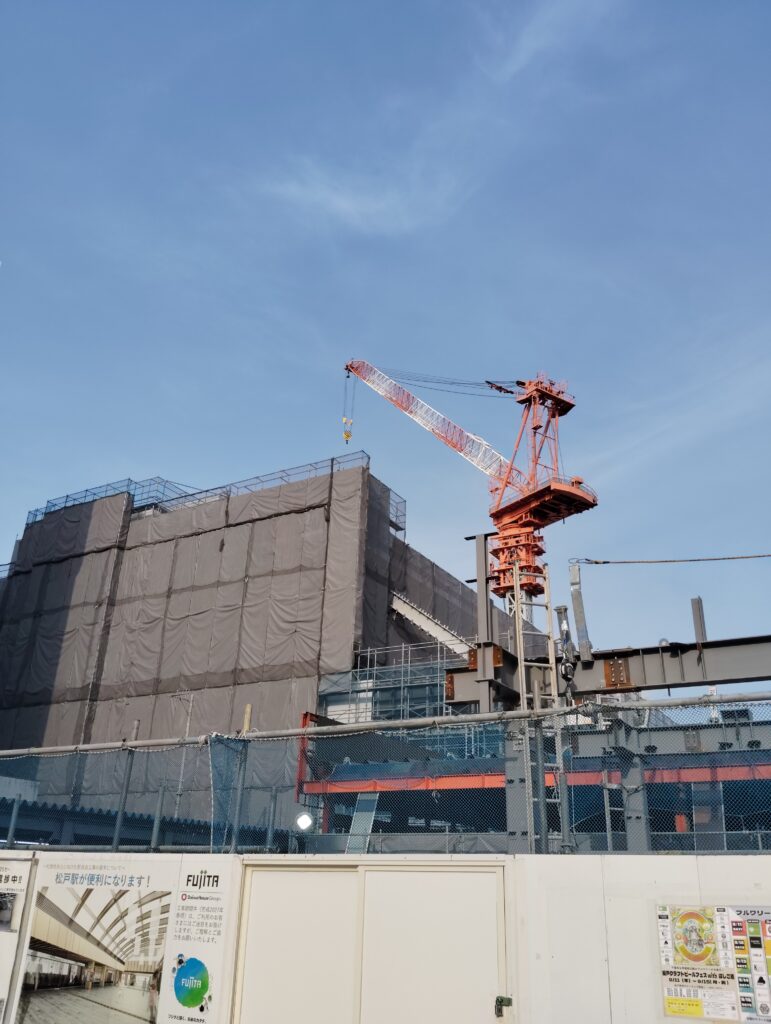 松戸駅ビル改良工事　2025年8月22日