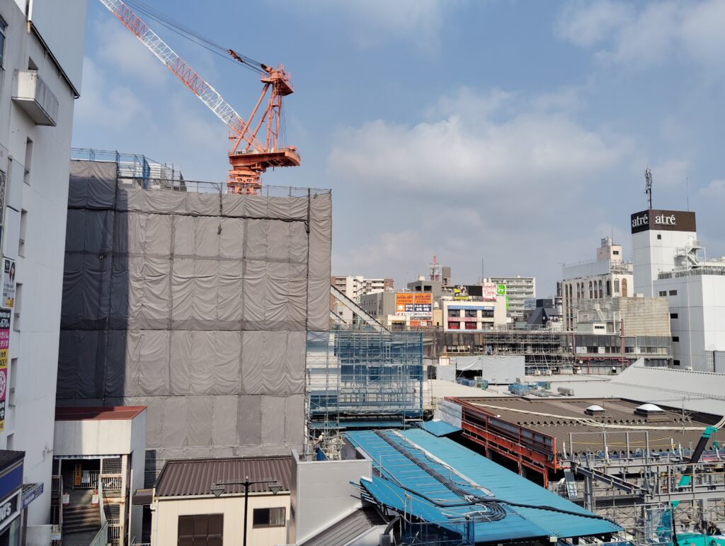 松戸駅ビル改良工事　2025年8月23日