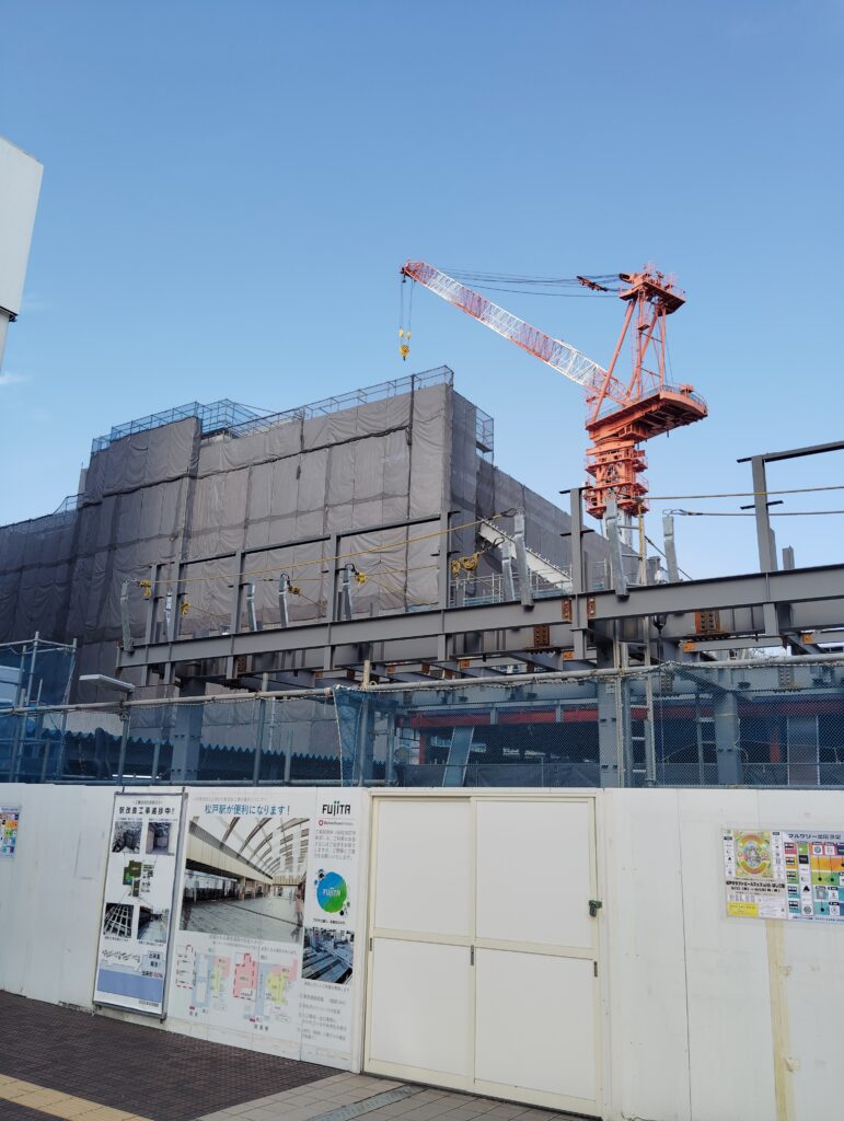 松戸駅ビル改良工事　2025年8月30日