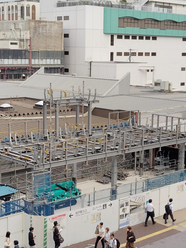 松戸駅ビル改良工事　2025年9月9日