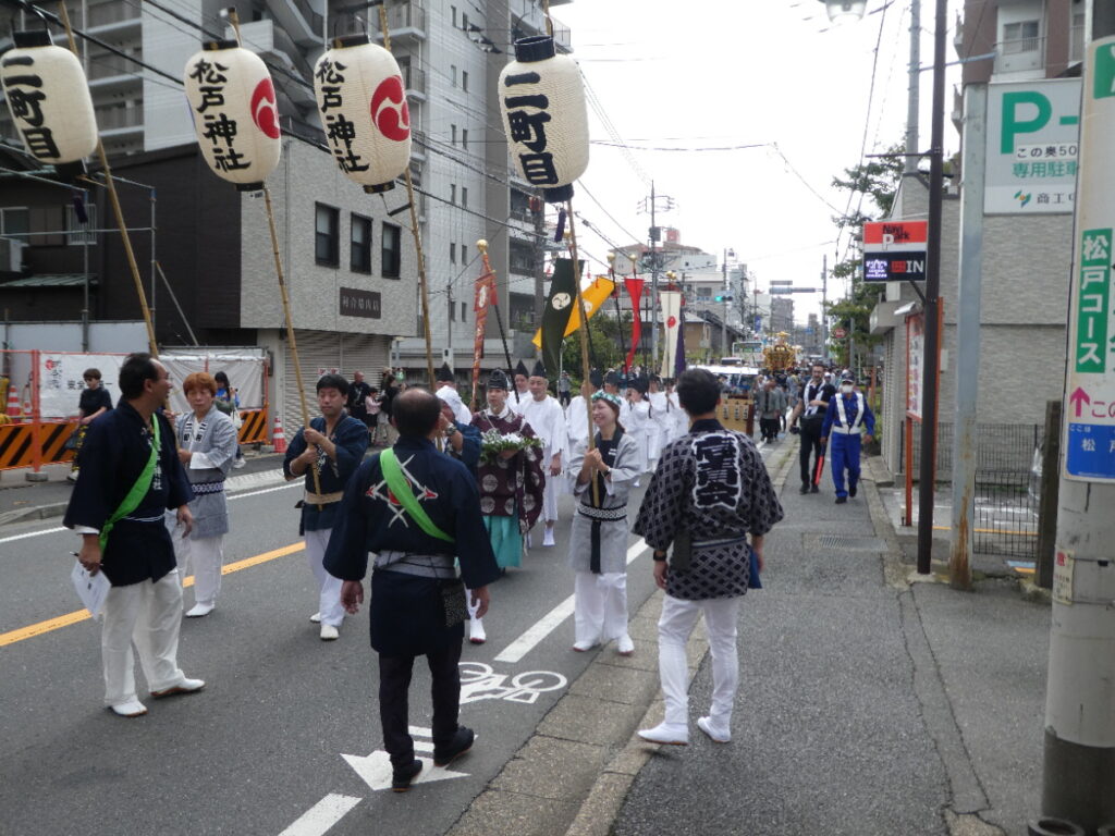 松戸神社祭禮　神輿渡御　2025年10月12日（日）