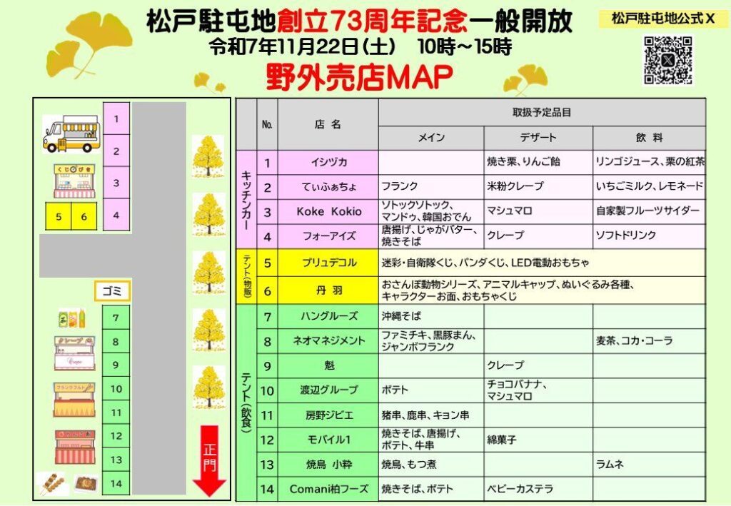 陸上自衛隊　松戸駐屯地　創立７３周年一般開放
