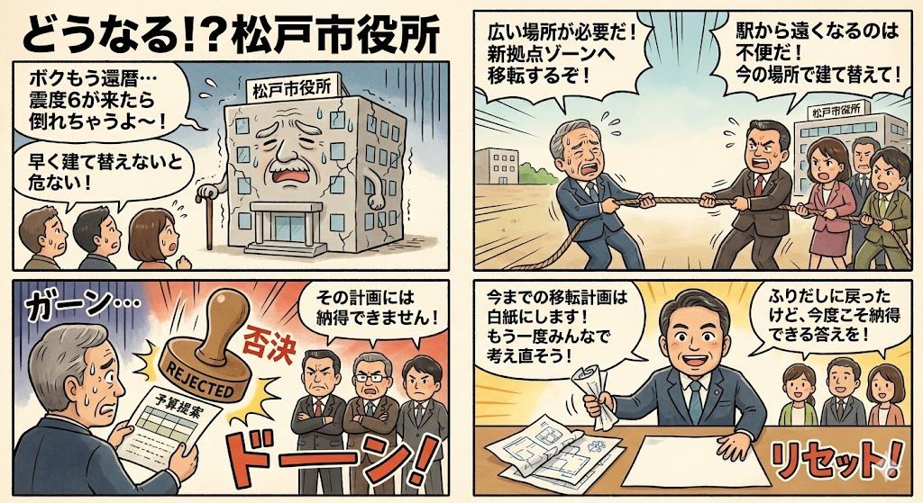 松戸市役所移転問題