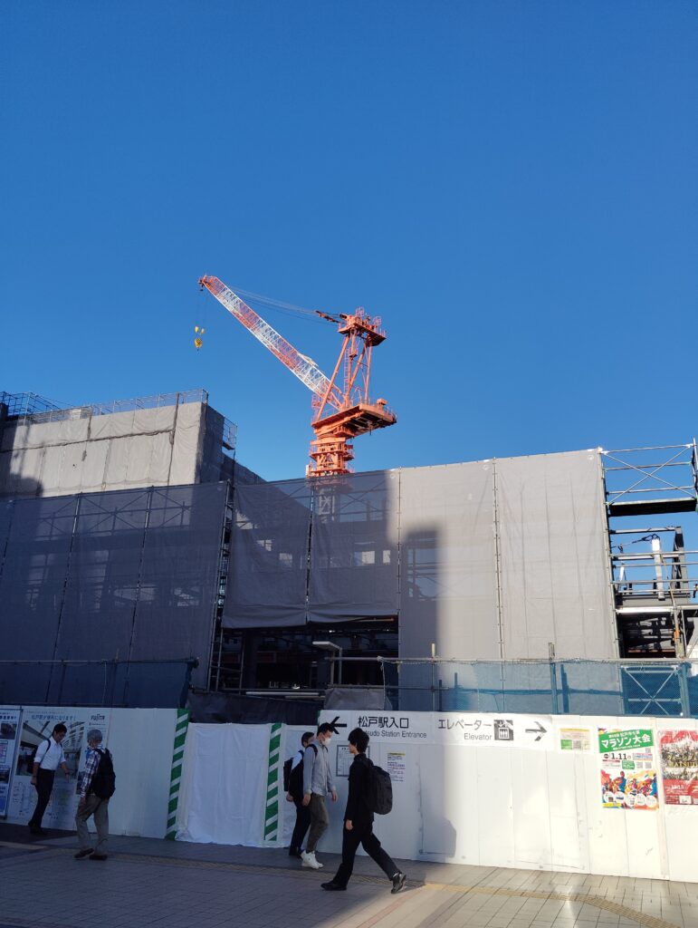 松戸駅ビル改良工事　2025年10月8日
