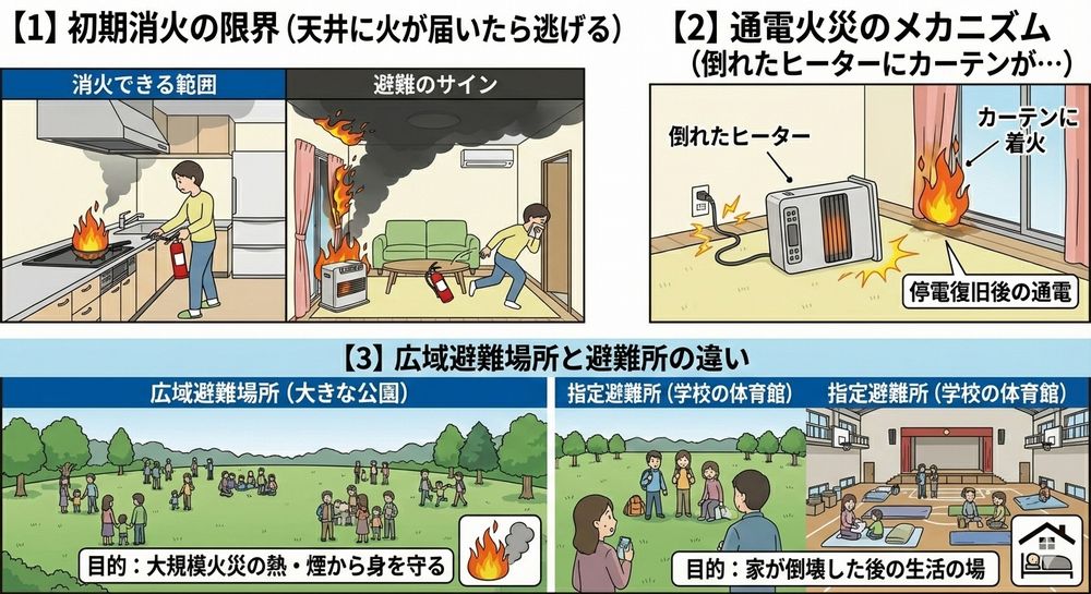 大規模火災のリスク