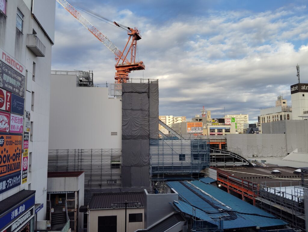 松戸駅ビル改良工事　2025年12月22日