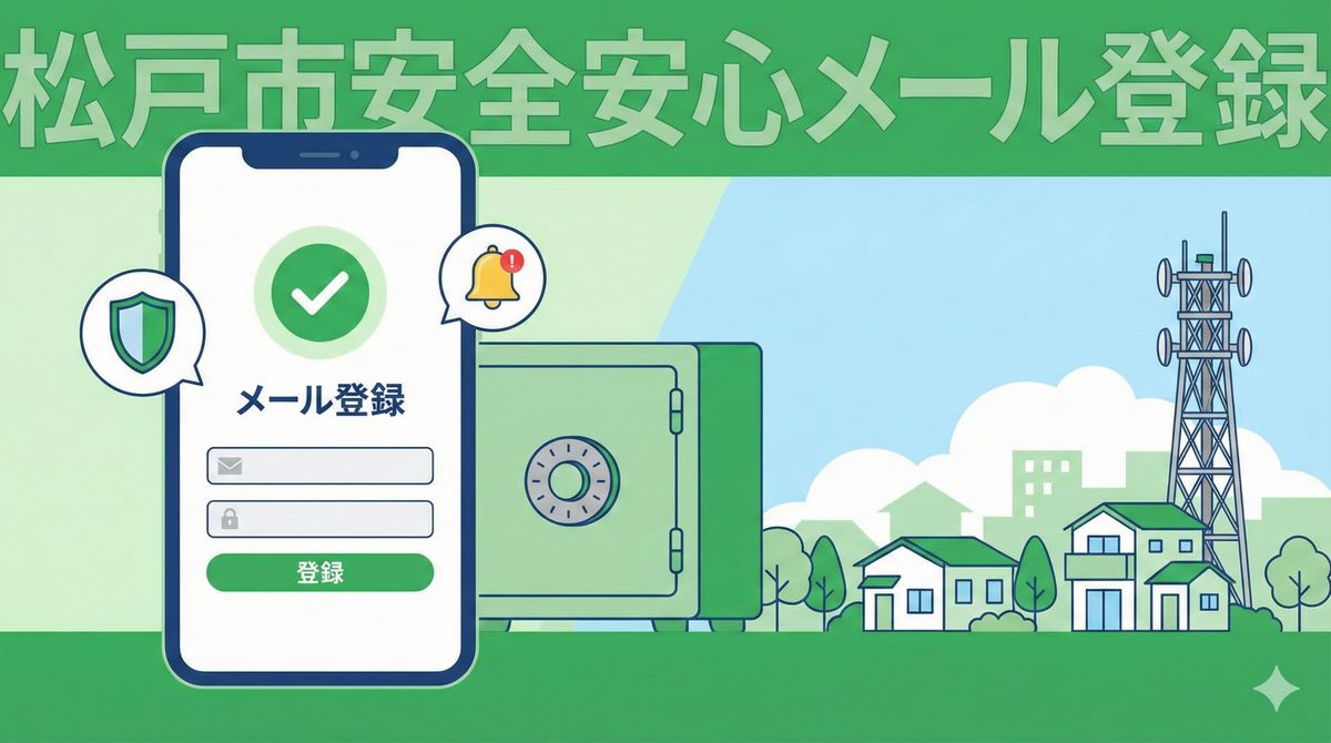 松戸市安全安心メールの登録方法