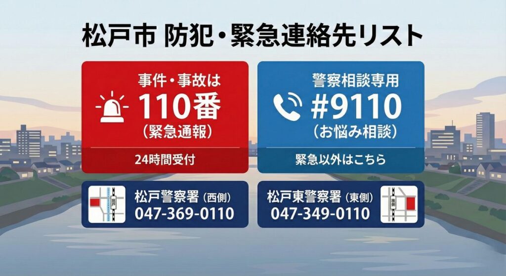 松戸市防犯・緊急連絡先リスト