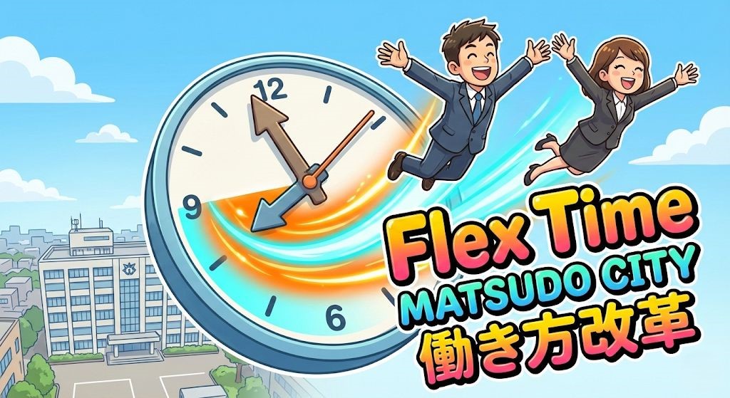 【千葉県内市町村で初！】松戸市役所が大きな一歩。「フレックスタイム制」導入で変わる公務員の働き方と、その狙いを深掘り！
