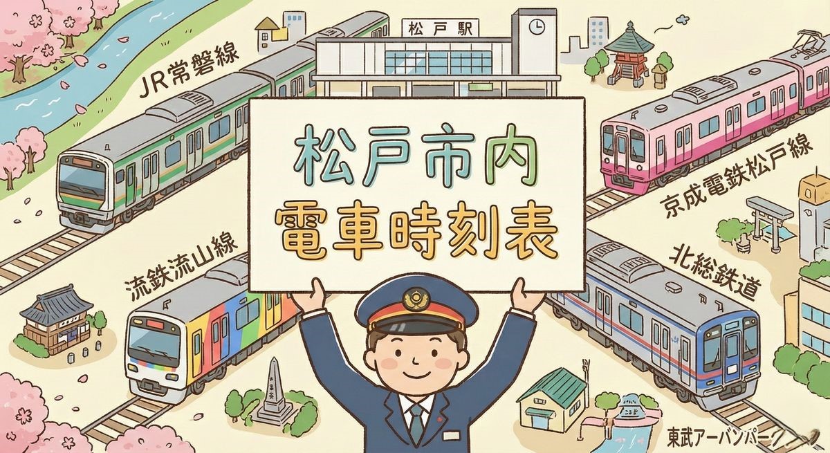 松戸市内電車時刻表