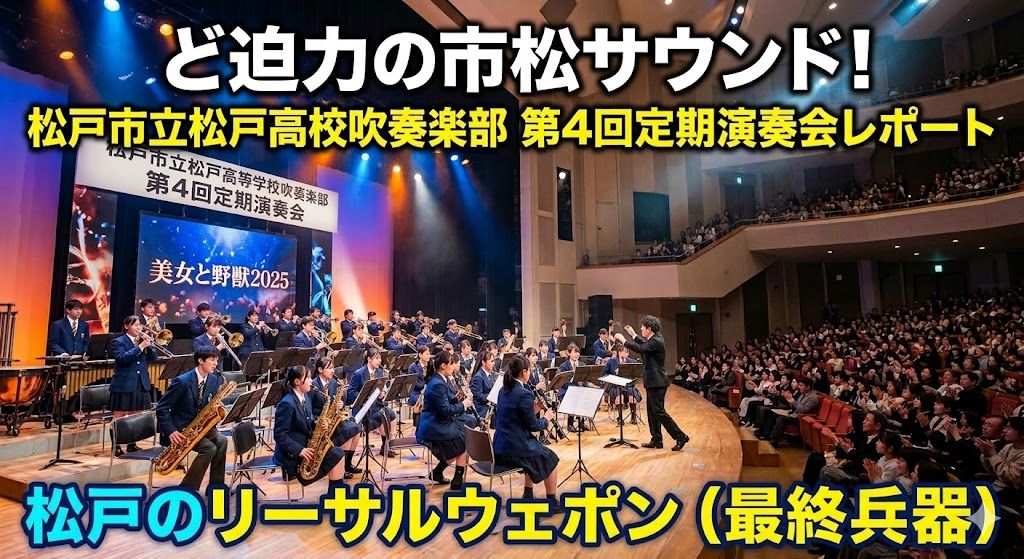 市立松戸高校吹奏楽部 第4回定期演奏会レポート