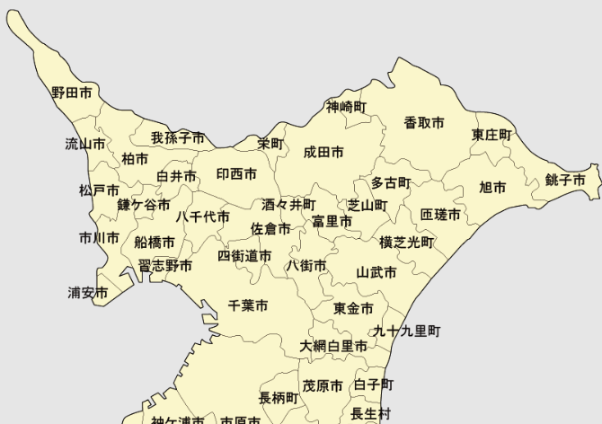 千葉県地図