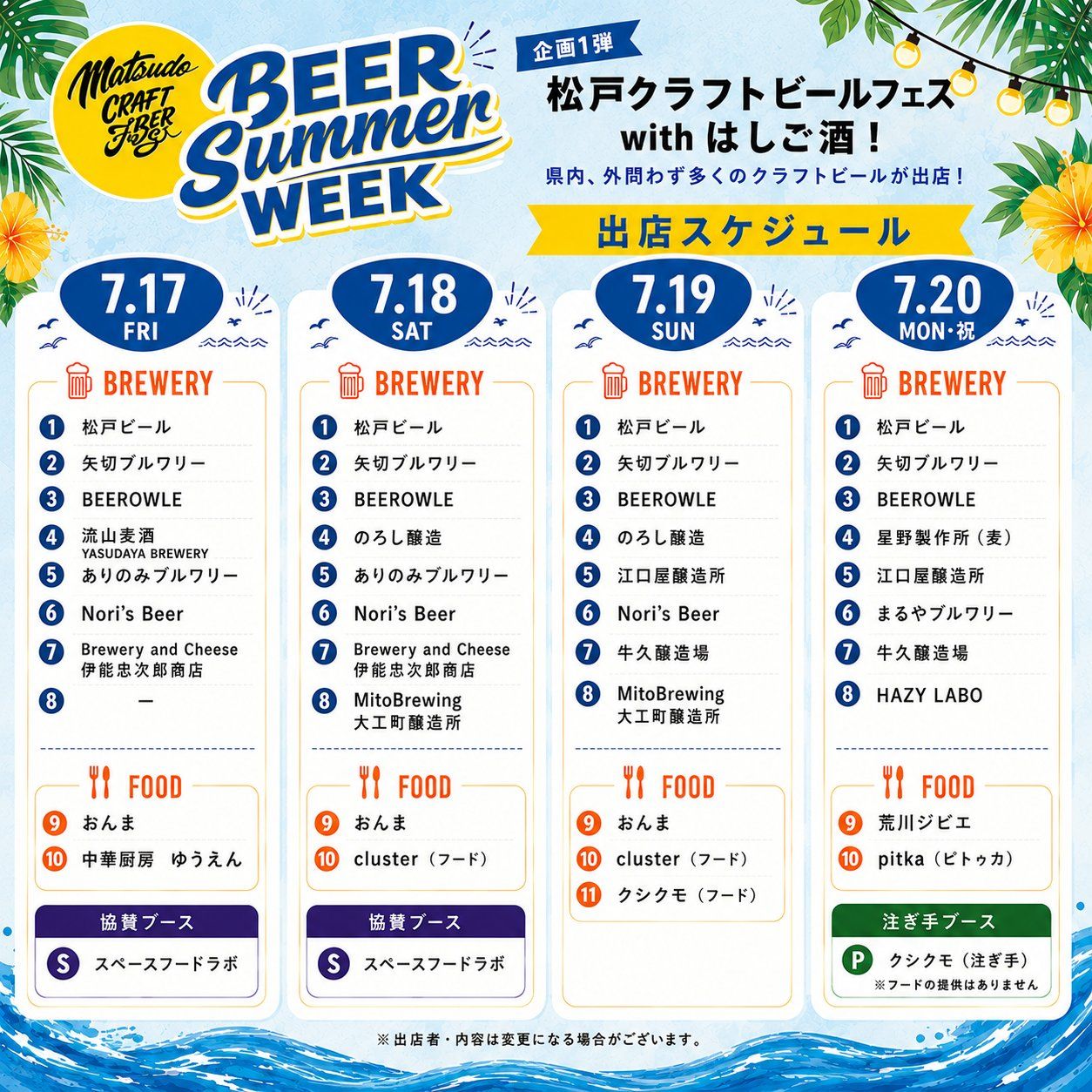 松戸クラフトビールフェスwithはしご酒