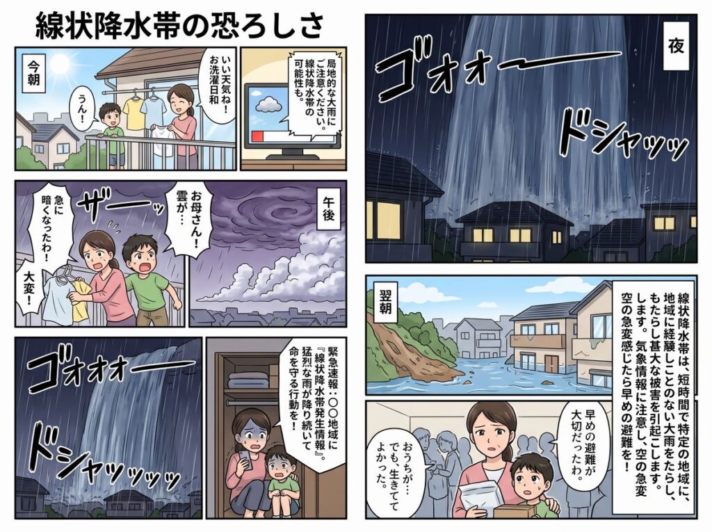 線状降水帯の恐ろしさ
