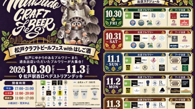 松戸クラフトビールフェス with はしご酒